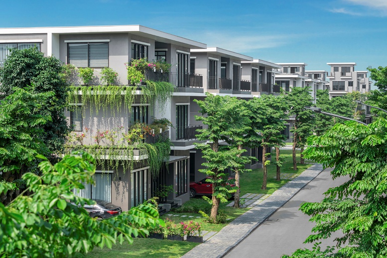 Những căn nhà hoàn thiện đón cư dân về sinh sống tại Eco Central Park.